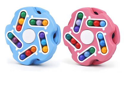 Magic Bean Cube Spinner Fidget Toy | Double Flip Puzzle Toy for Focus & Stress Relief