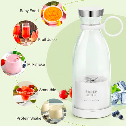 Portable Mini Juice Blender | USB Rechargeable Travel Juicer for Outdoor, Gym & Home