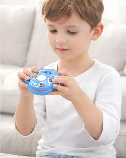 Magic Bean Cube Spinner Fidget Toy | Double Flip Puzzle Toy for Focus & Stress Relief