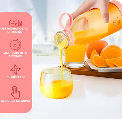 Portable Mini Juice Blender | USB Rechargeable Travel Juicer for Outdoor, Gym & Home