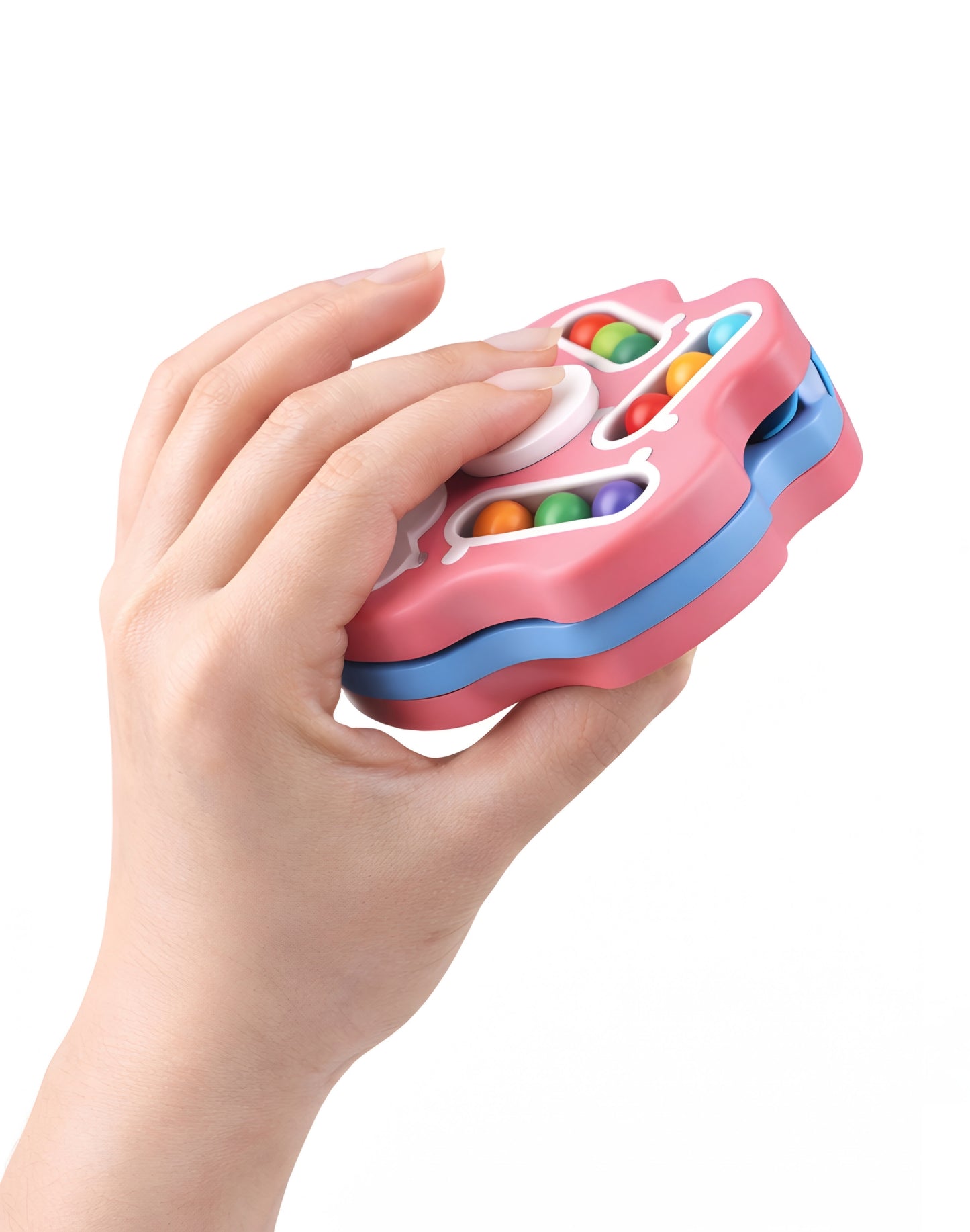 Magic Bean Cube Spinner Fidget Toy | Double Flip Puzzle Toy for Focus & Stress Relief