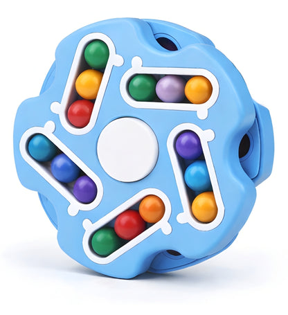 Magic Bean Cube Spinner Fidget Toy | Double Flip Puzzle Toy for Focus & Stress Relief